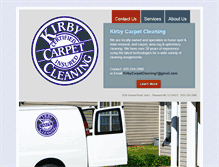 Tablet Screenshot of kirbycarpetcleaning.com